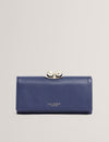 ROOSALI: Rose Detail Leather Large Bobble Purse