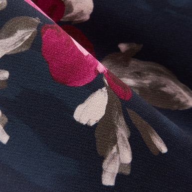 WICKLA: Floral Printed Drape Neck Midi Dress
