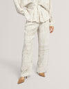 WANZA: Printed Straight Leg Trouser