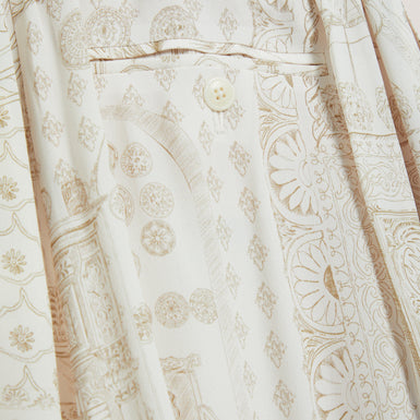 WANZA: Printed Straight Leg Trouser