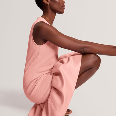 LAVENY: Woven Mix Mini Dress