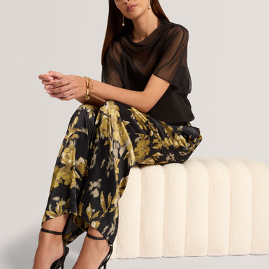 IGLESSA: Floral Printed Straight Leg Trouser