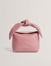 NIYAL: Soft Knot Bow Leather Xbody Bag