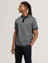 MASSEY: Ss Geo Button Up Polo