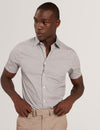 YARNTON: Ss Regular Box Geo Print Shirt