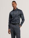 STOWLEE: Slim Etched Detail Print Shirt