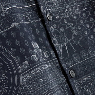 STOWLEE: Slim Etched Detail Print Shirt
