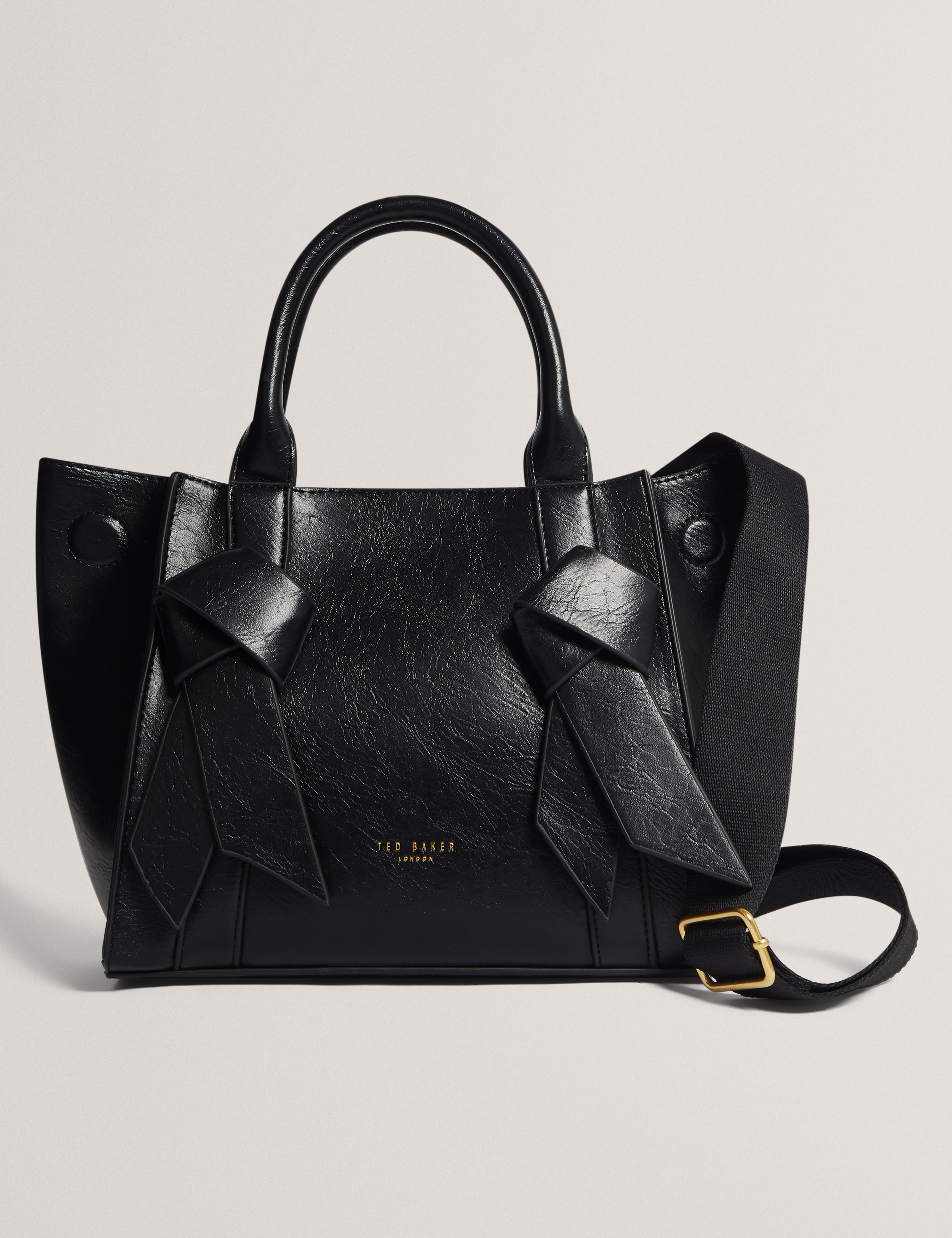 SANIEE: Knot Bow Medium Tote Bag