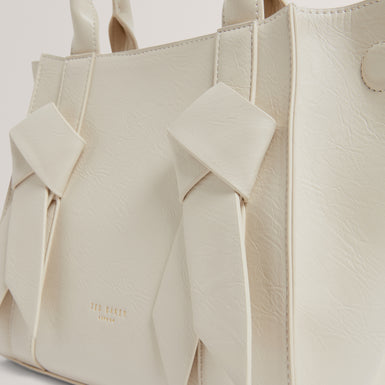 SANIEE: Knot Bow Medium Tote Bag