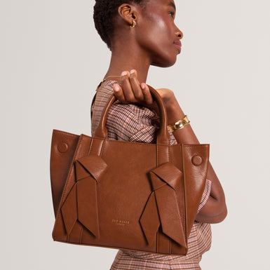 SANIEE: Knot Bow Medium Tote Bag