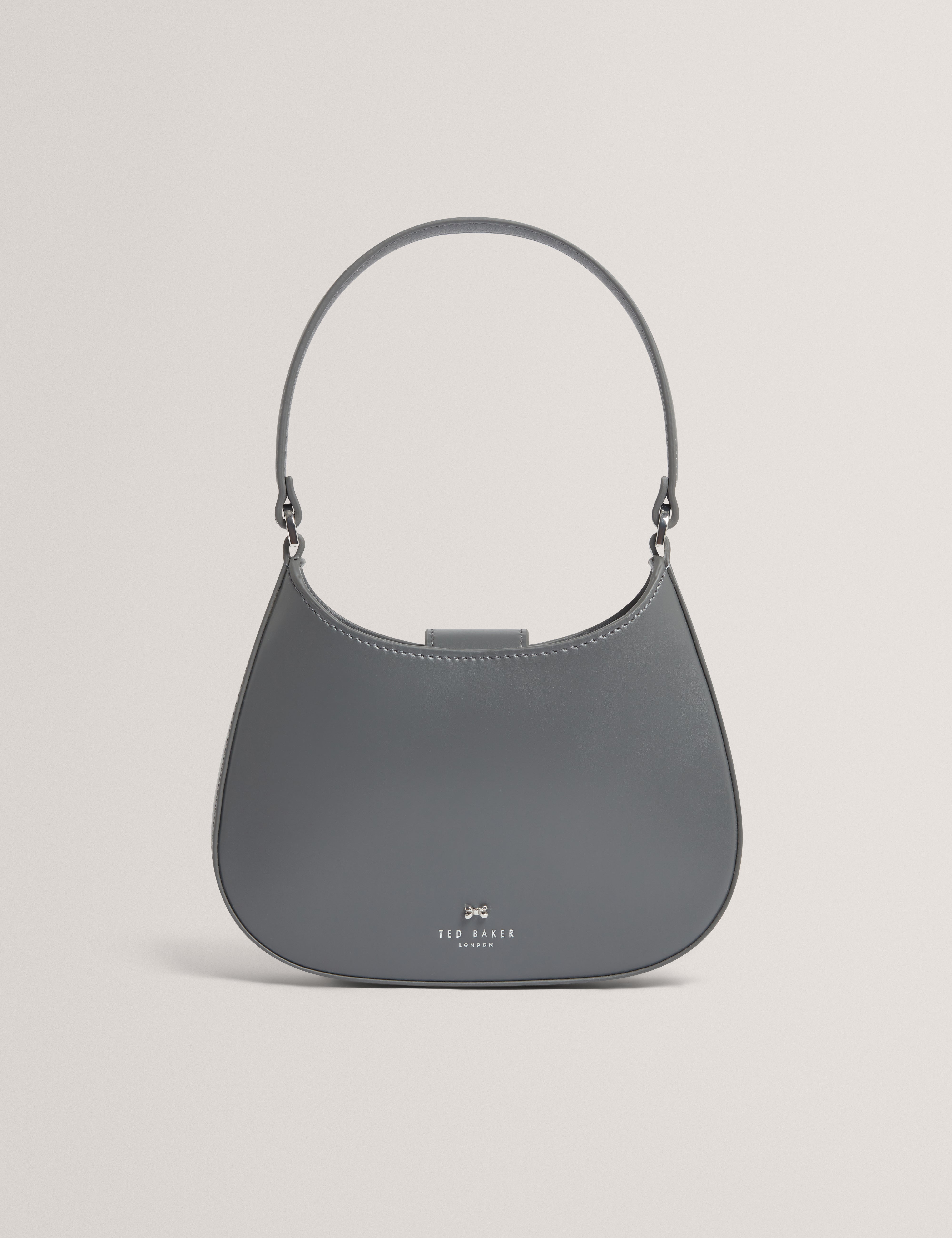 CURLA: Leather Bow Detail Mini Shoulder Bag