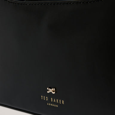 CURLO: Leather Bow Detail Elongated Shoulder Bag