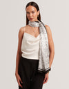 NEE: Printed Silk Long Scarf