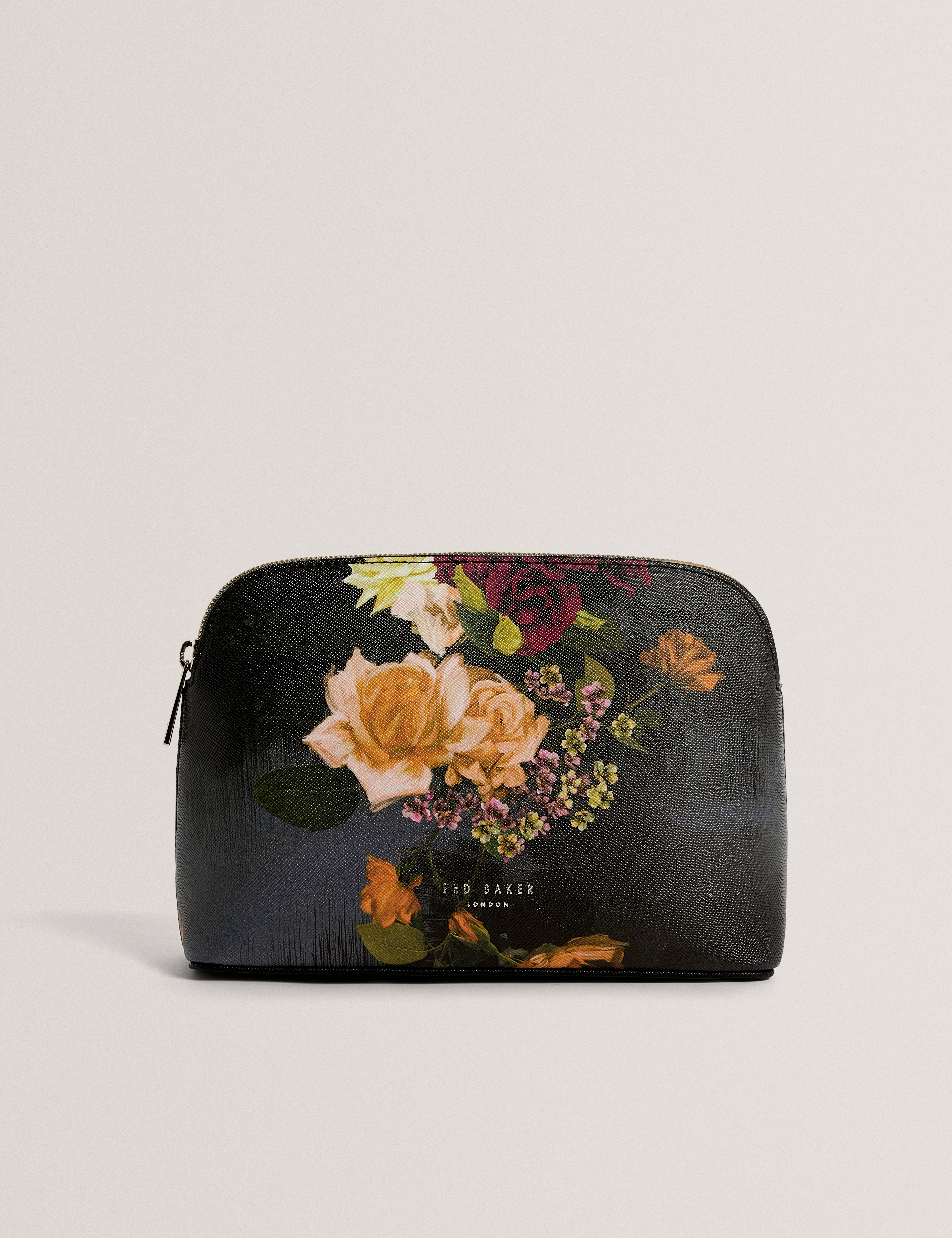 ALEIX: Floral Printed Make Up Bag