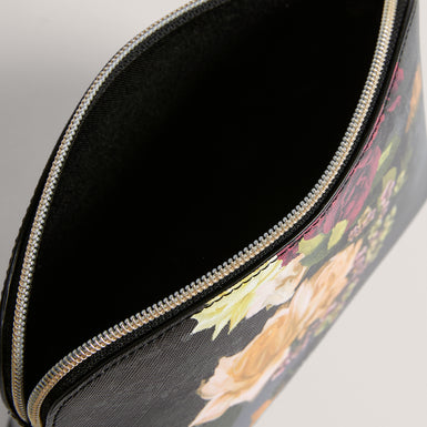 ALEIX: Floral Printed Make Up Bag