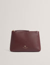 MANII: Bow Detail Leather Wash Bag