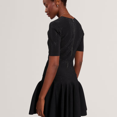 STELLEA: Hot Fix Mini Skater Dress