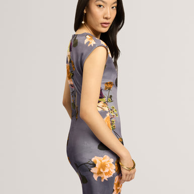 ISYA: Printed Scuba Midi Dress