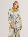 RESINA: Floral Printed Neck Tie Blouse
