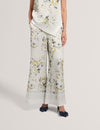 FUSTA: Floral Printed Wide Leg Trouser