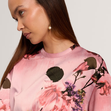 BLAANCA: Printed Woven T-Shirt