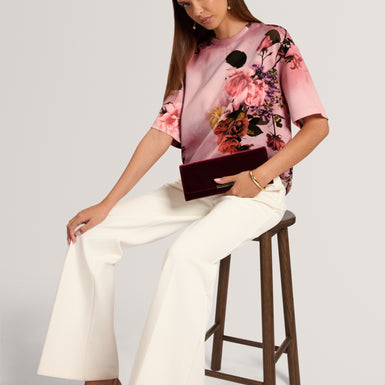 BLAANCA: Printed Woven T-Shirt