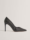 FEERNI: Crystal Heel Court Shoe