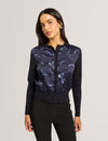 TAYANA: Printed Woven Front Cardigan