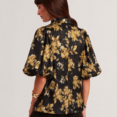 MERISSA: Printed Puff Sleeve Shirt
