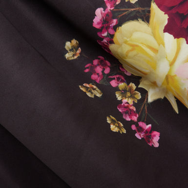VENELLA: Mockable Midi Dress With Tulip Printed Skirt