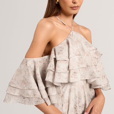 CEYLIA: Ruffle Maxi Dress