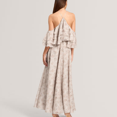 CEYLIA: Ruffle Maxi Dress