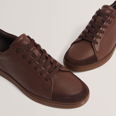 DARRAN: Leather Cupsole Trainer