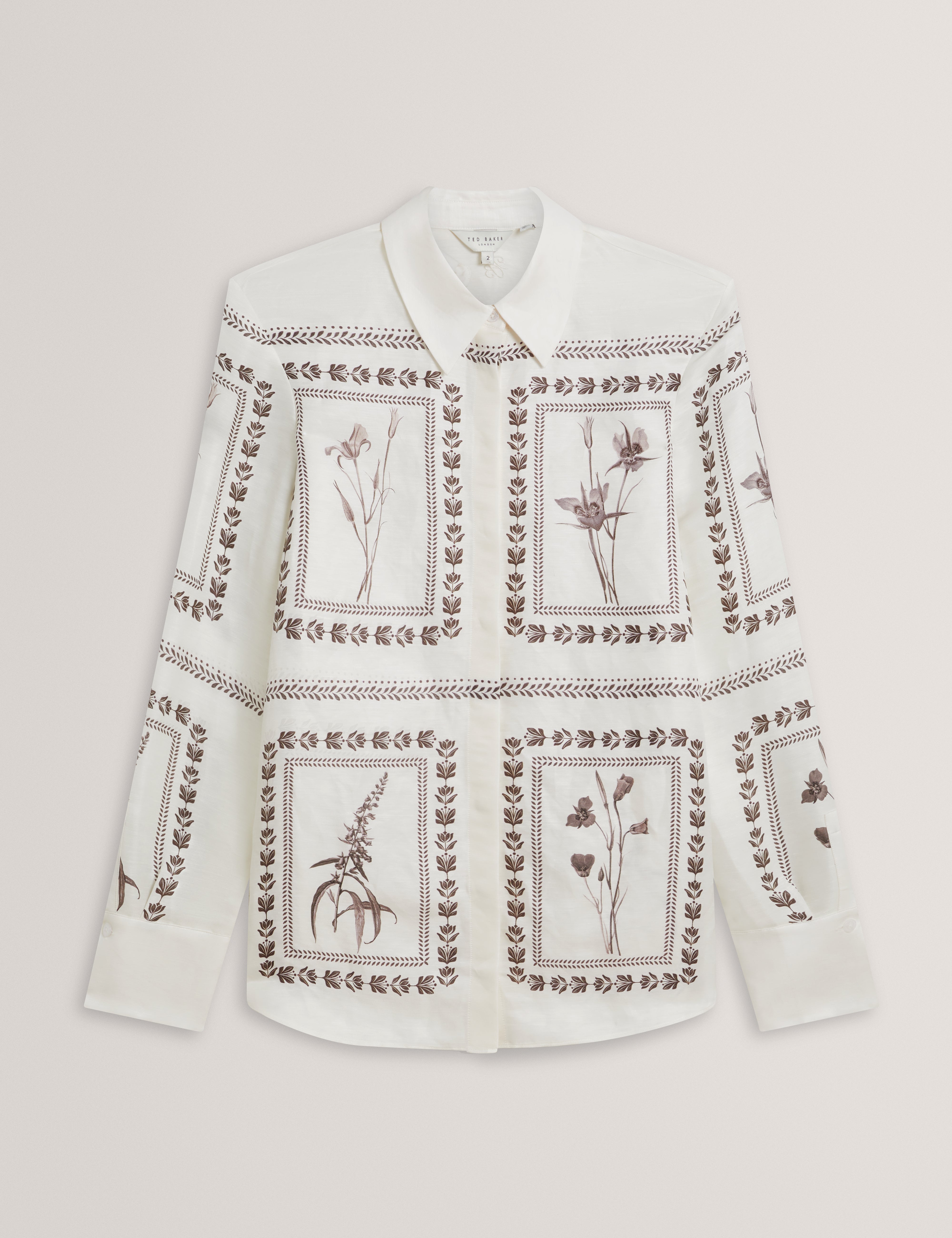 Women's SIMCOA-Linen Silk Longline Shirt Ivory