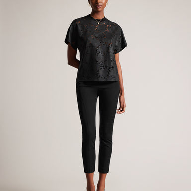 Women's Calya-Legging With Seam Detail Black