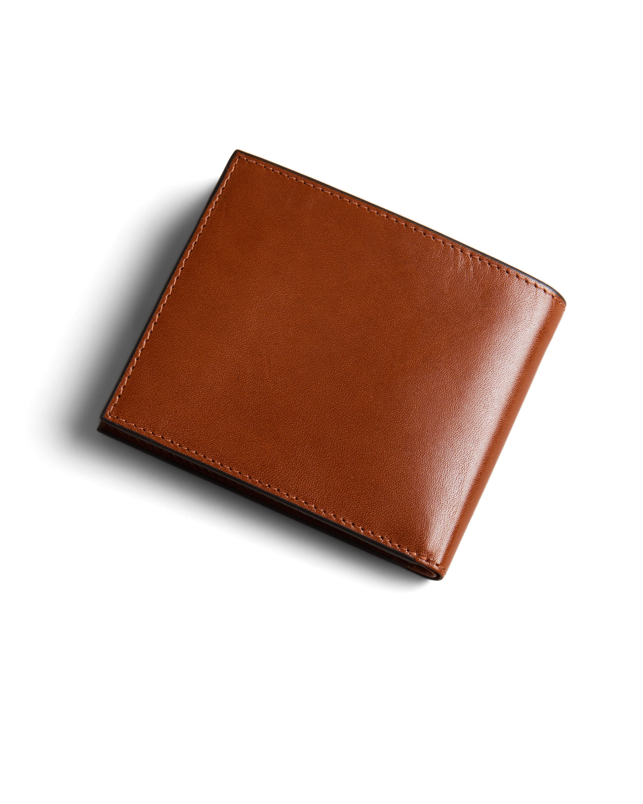 Men's Prugs-Embossed Corner Leather Bifold Tan