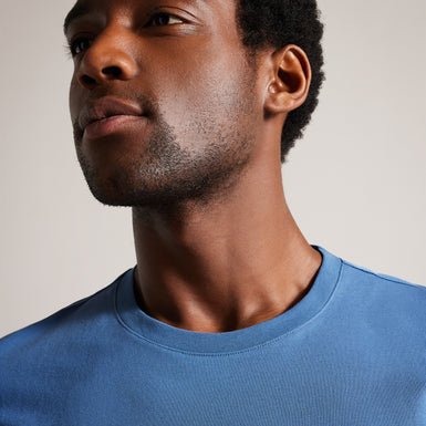 Men's Tywinn-Ss Regular Plain T-Shirt Blue