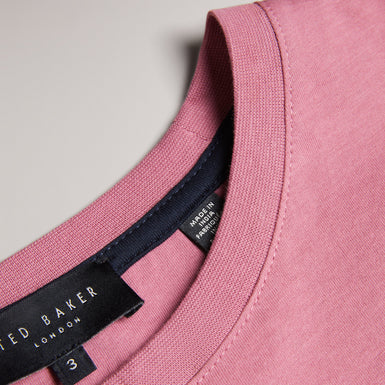Men's Tywinn-Ss Regular Plain T-Shirt Pink