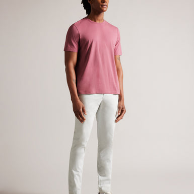 Men's Tywinn-Ss Regular Plain T-Shirt Pink