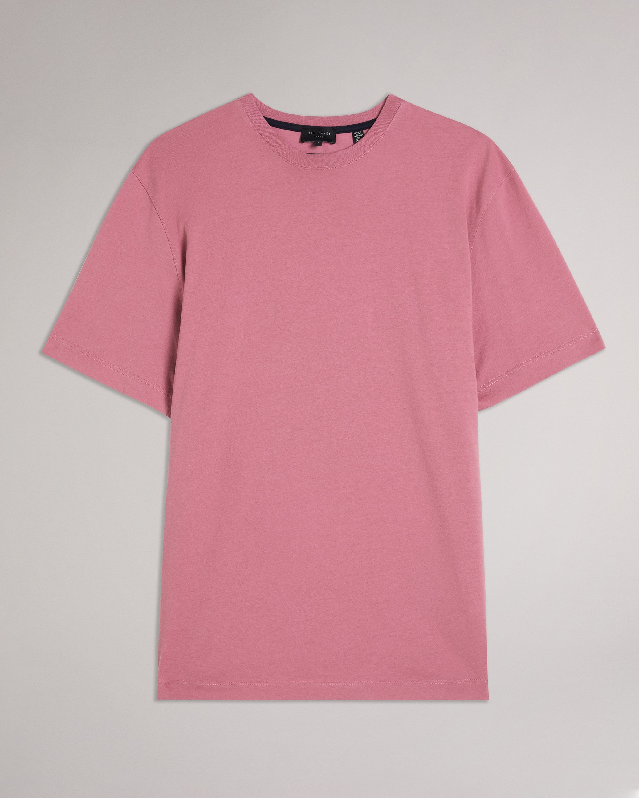 Men's Tywinn-Ss Regular Plain T-Shirt Pink