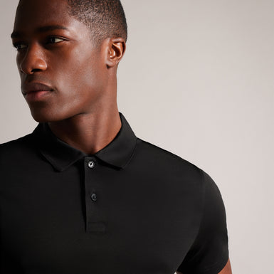 Men's Zeiter-Ss Slim Soft Touch Polo Black