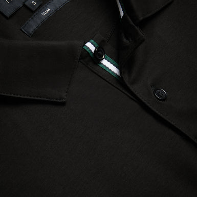 Men's Zeiter-Ss Slim Soft Touch Polo Black