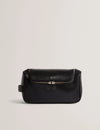 BAXLEY: Bark Texture Leather Washbag