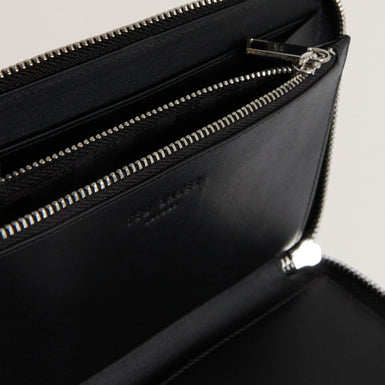 BALVIN: Bark Texture Leather Travel Wallet