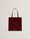 WENELLA: Croc Effect Large Icon Bag