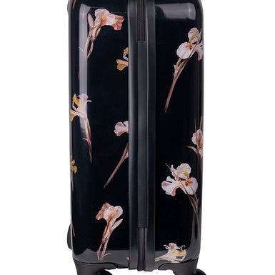 WILD IRIS: 4 Wheel Carry On Trolley Case Black