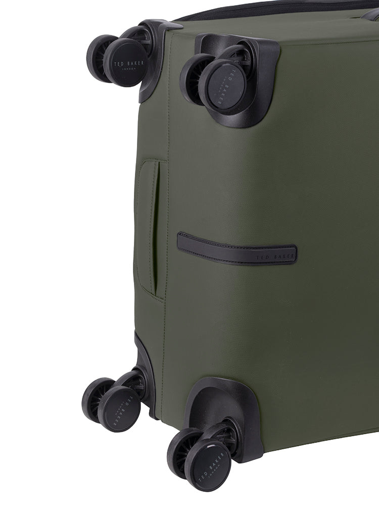 QUANTUM: Medium 4 Wheel Trolley Case Green