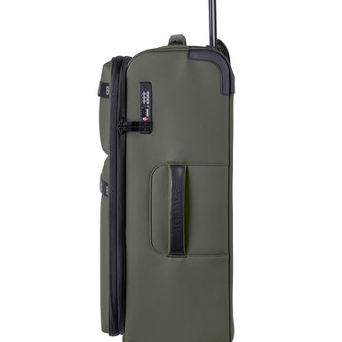 QUANTUM: Medium 4 Wheel Trolley Case Green