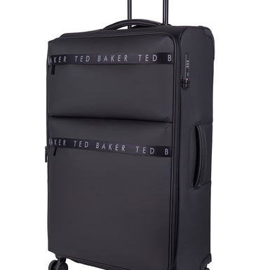 QUANTUM: Large 4 Wheel Trolley Case Black