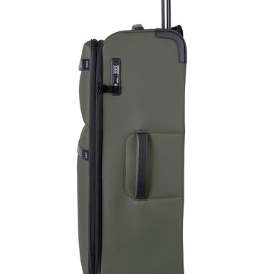 QUANTUM: Large 4 Wheel Trolley Case Green